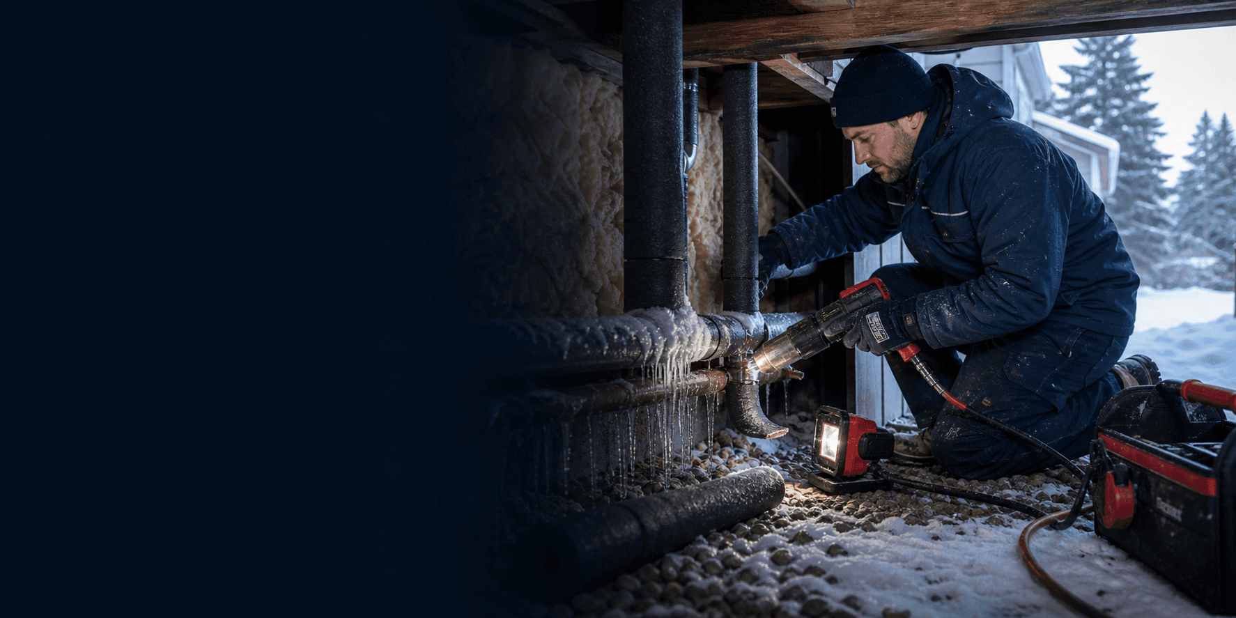 Frozen and burst pipe repair across Bellevue and the Eastside — performed by Bellevue Plumber Pro, a licensed and insured Washington State plumbing contractor serving Bellevue and the Eastside