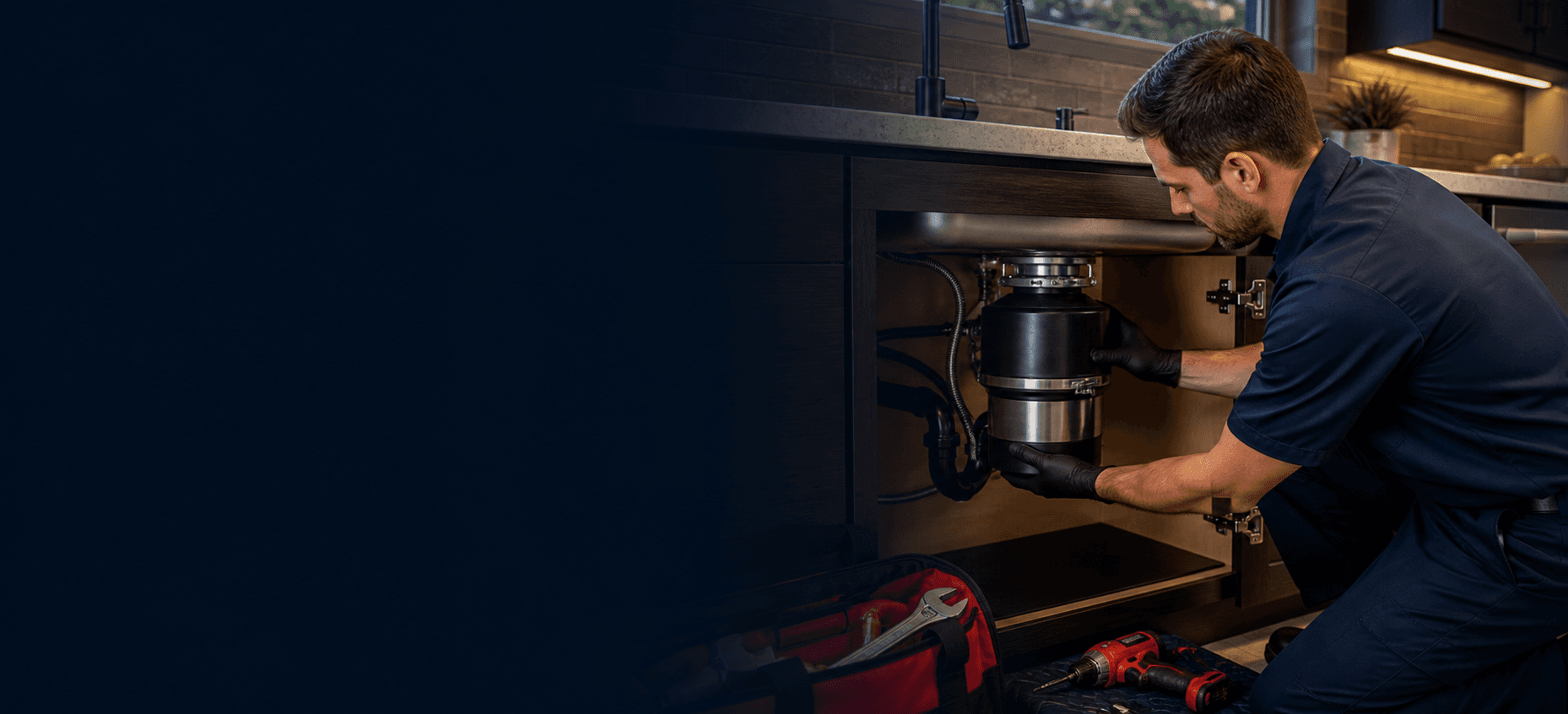Garbage disposal repair and installation in Bellevue — performed by Bellevue Plumber Pro, a licensed and insured Washington State plumbing contractor serving Bellevue and the Eastside